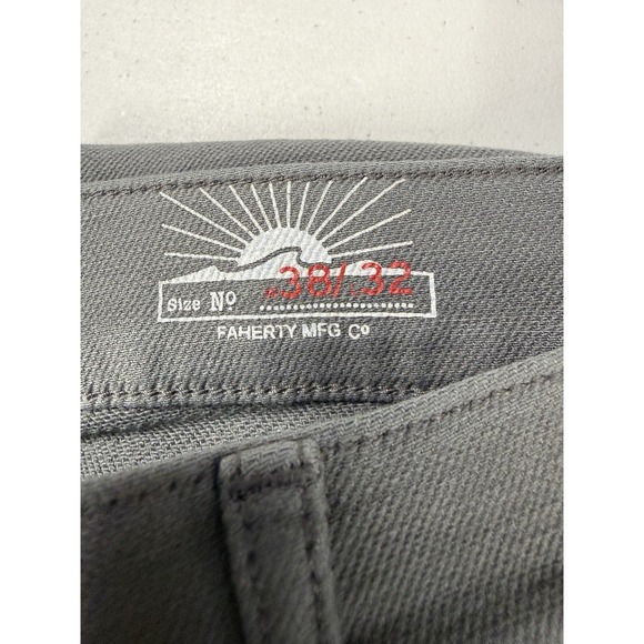 Faherty Stretch Terry 5 Pocket Pants Men's 38x32 Gray EUC - Picture 4 of 13